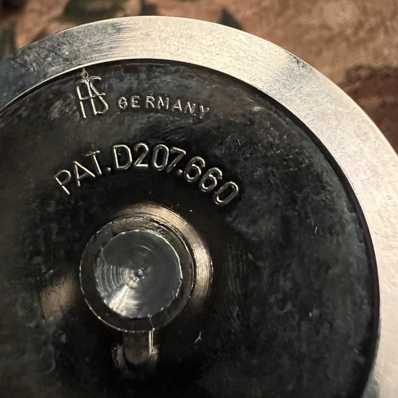 1960s Vintage Silver Solingen Germany Candlesticks Candle Holders 5" MCM Set - Picture 5 of 10